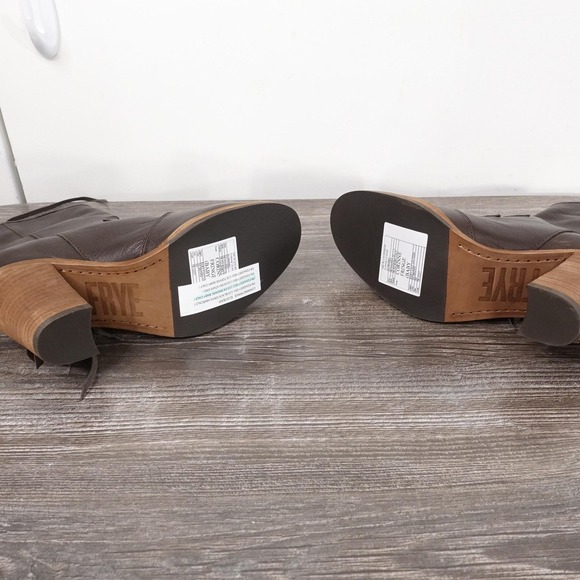 New! Frye Corinne Fringe Baby Calf Boots Womens Size 6 Brown Mid-Calf Western - Picture 8 of 11